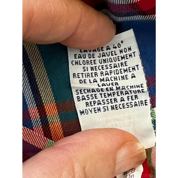 Ralph Lauren Button Down Shirt Long Sleeve Classic Fit Lightweight Red Plaid XLT - Picture 7 of 9